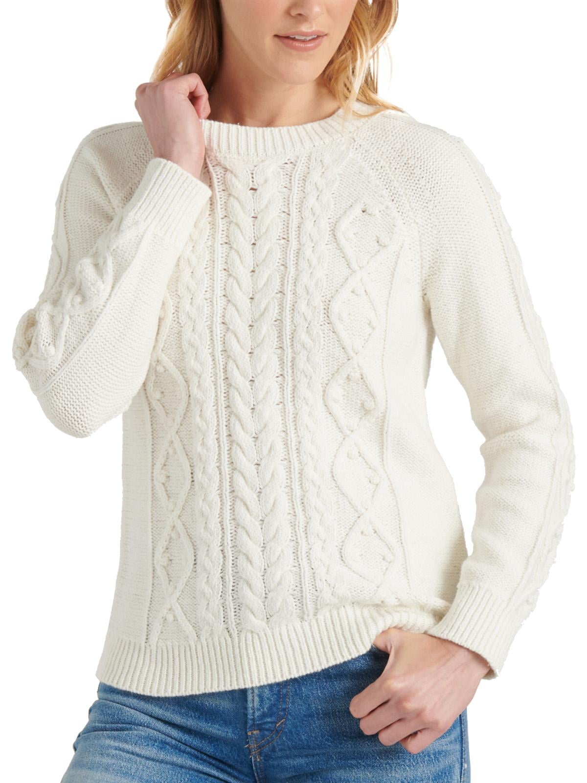 Lucky Brand Cable Stitch V-Neck Pullover