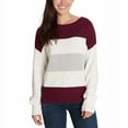 thumbnail image 1 of Lucky Brand Womens Colorblock Design Long Sleeve Sweater, 1 of 1