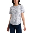 thumbnail image 1 of Lucky Brand Womens Cotton Floral Print Pullover Top, 1 of 3