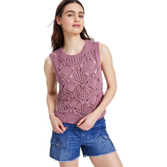Lucky Brand Womens Diamond Crochet Cotton Nostalgia L