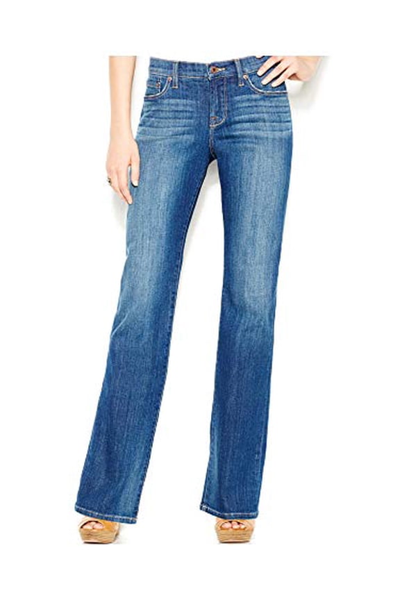 Women's Mid Rise Easy Rider Bootcut Jean, Tanzanite, 30W X 32L
