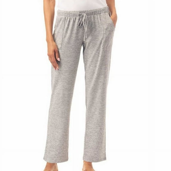 Lucky Brand Womens Front Pockets Lounge Pants,1-Piece,Ligth Heather Gray,X-Large