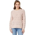 thumbnail image 1 of Lucky Brand Womens Glitter Cable Knit Pullover Sweater, Beige, Small, 1 of 1