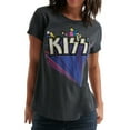 thumbnail image 1 of Lucky Brand Womens KISS Flocked Graphic T-Shirt, Grey, X-Small, 1 of 2