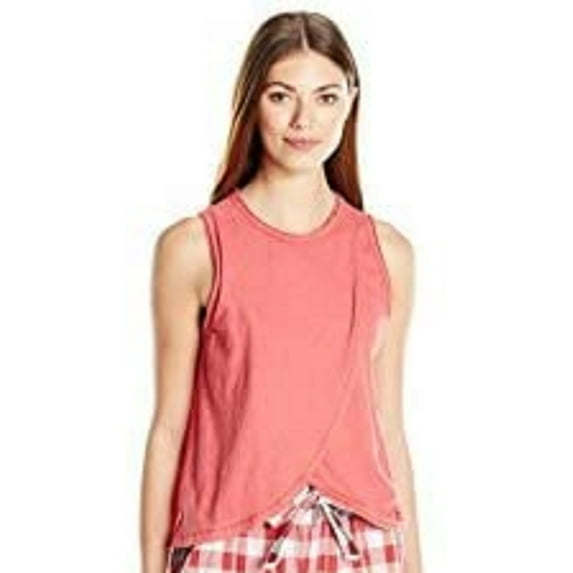 Lucky Brand Womens Mixed Media Sleeveless Top