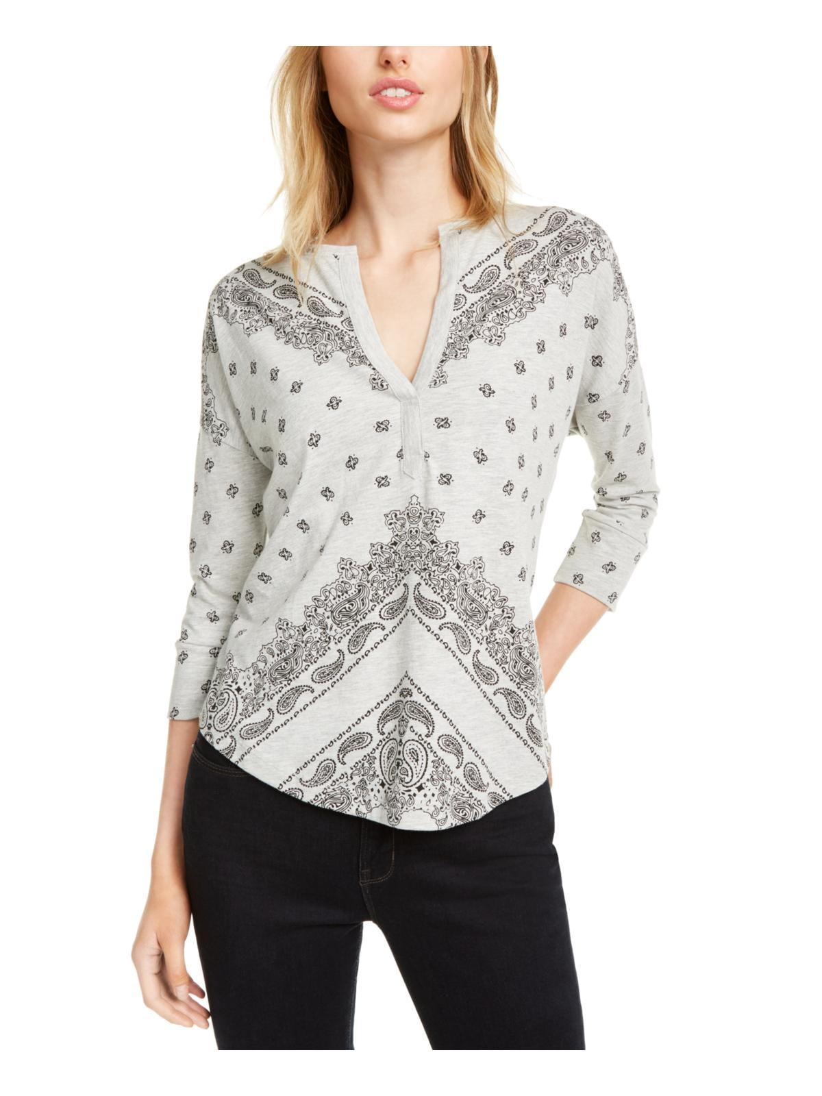 lucky brand paisley top