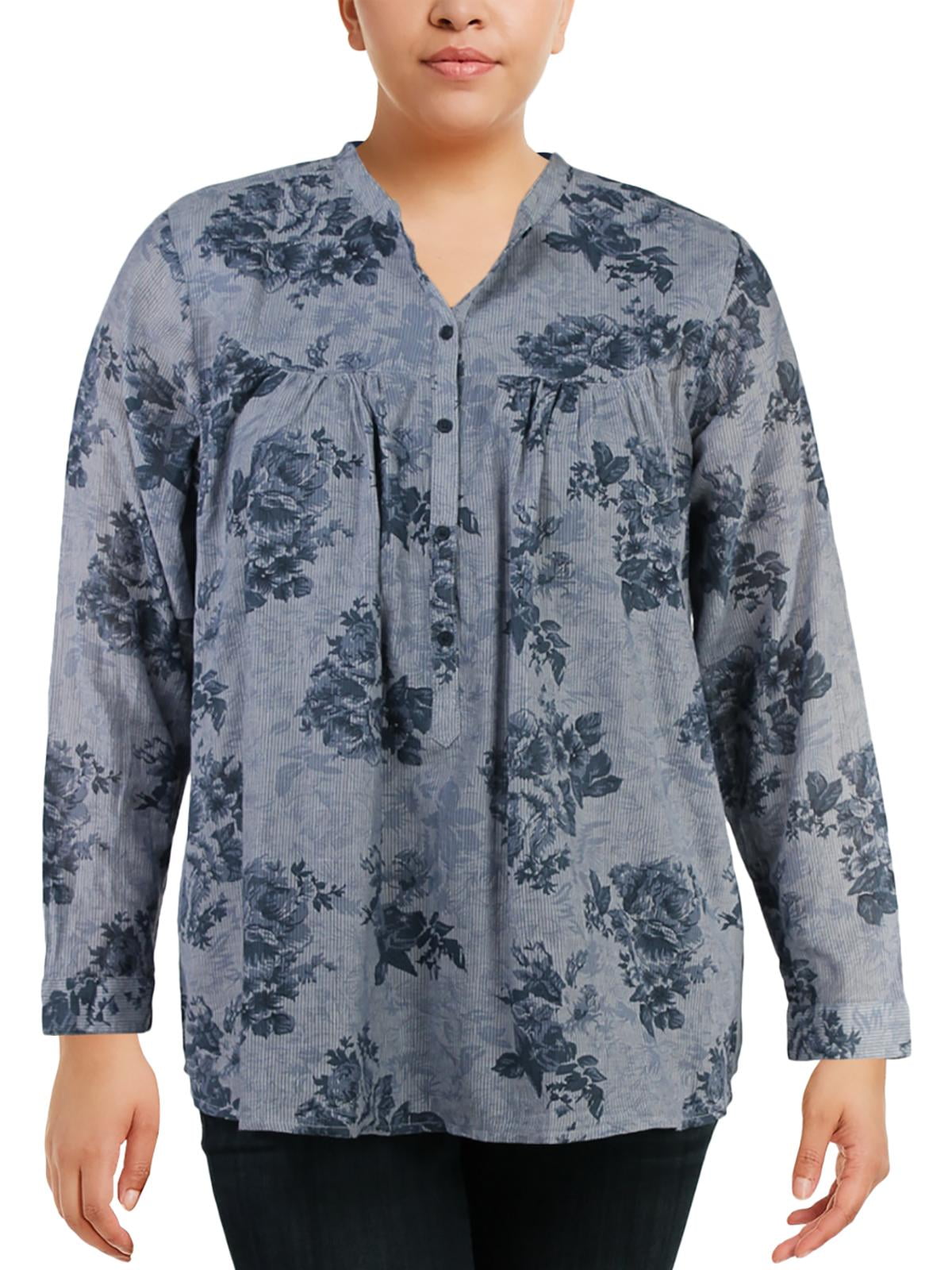 chambray peasant top