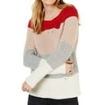 thumbnail image 1 of Lucky Brand Womens Pointelle Knit Sweater, Red, Medium, 1 of 2