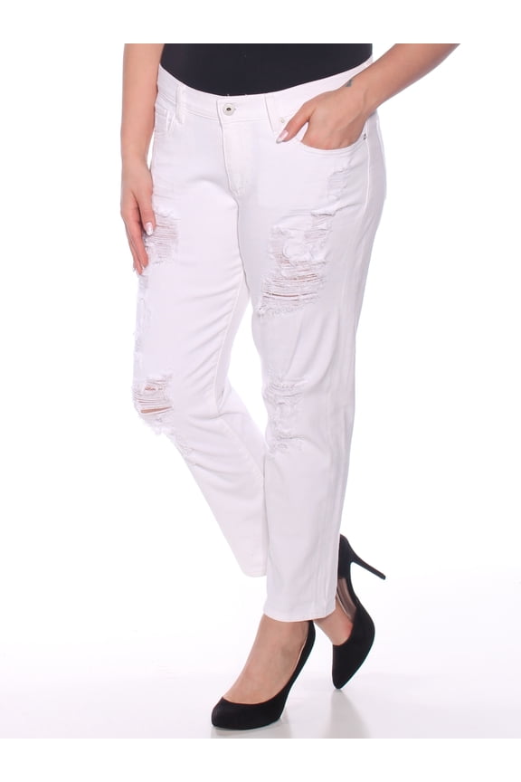 $99 Womens New 1249 White Frayed Casual Pants 12 B+B