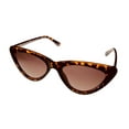 thumbnail image 1 of Lucky Brand Womens Tortoise Plastic Cateye Sunglass, Brown Lens D2004, 1 of 7