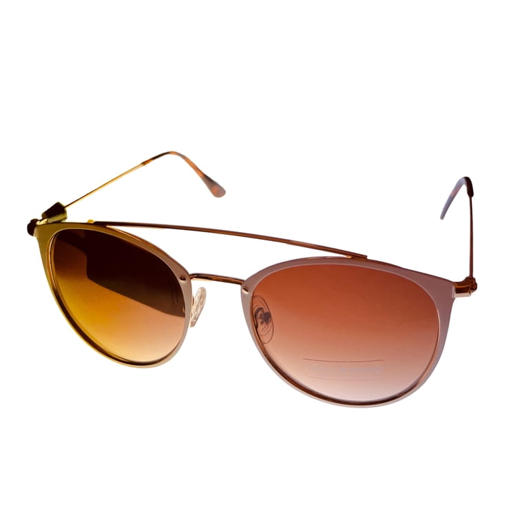 Round Metal Sunglasses with Gradient Brown Lenses and UV Protection Ray-Ban Round Metal Polarized+ Lenses L (53 - 21) with Brown  main image 3