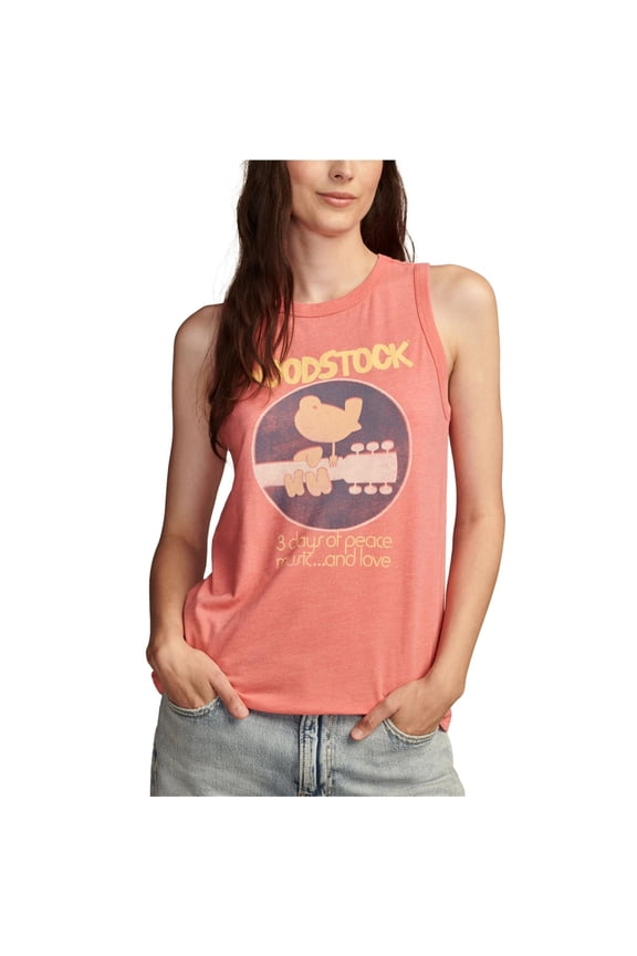 Womens Woodstock Muscle Tank Top, Multicoloured, X-Large
