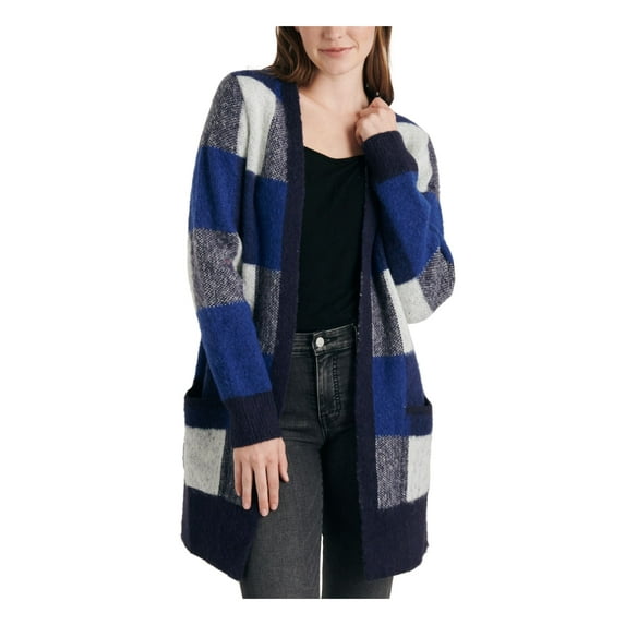 Lucky Brand Women's Oversized Cardigan Sweater (XS, Blue Multi)