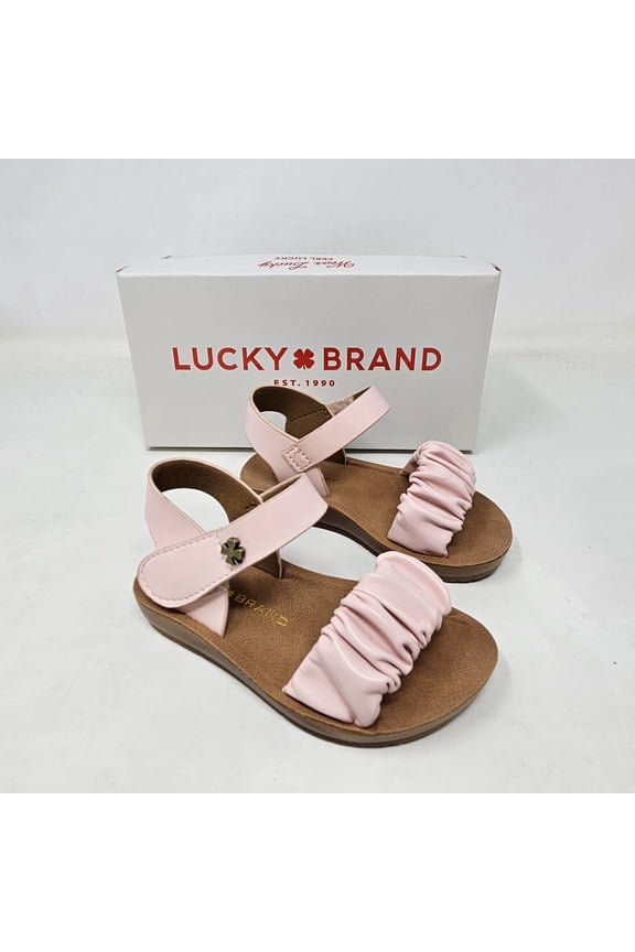 YOUTH Grace Ruffle BX Sandals - Blush - Comfortable Lightweight Adjustable Sandals For Youth Girls