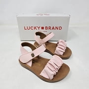 Lucky Brand YOUTH Grace Ruffle BX Sandals - Blush - Comfortable Lightweight Adjustable Sandals For Youth Girls