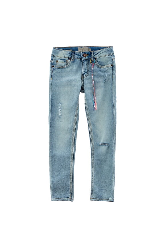 girls Giselle Rip & Repair Zoe Skinny Jean, 8, Blue