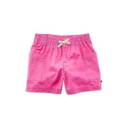Lucky Brand girls  Solid Washed Twill Pull-On Short, XL16, Pink