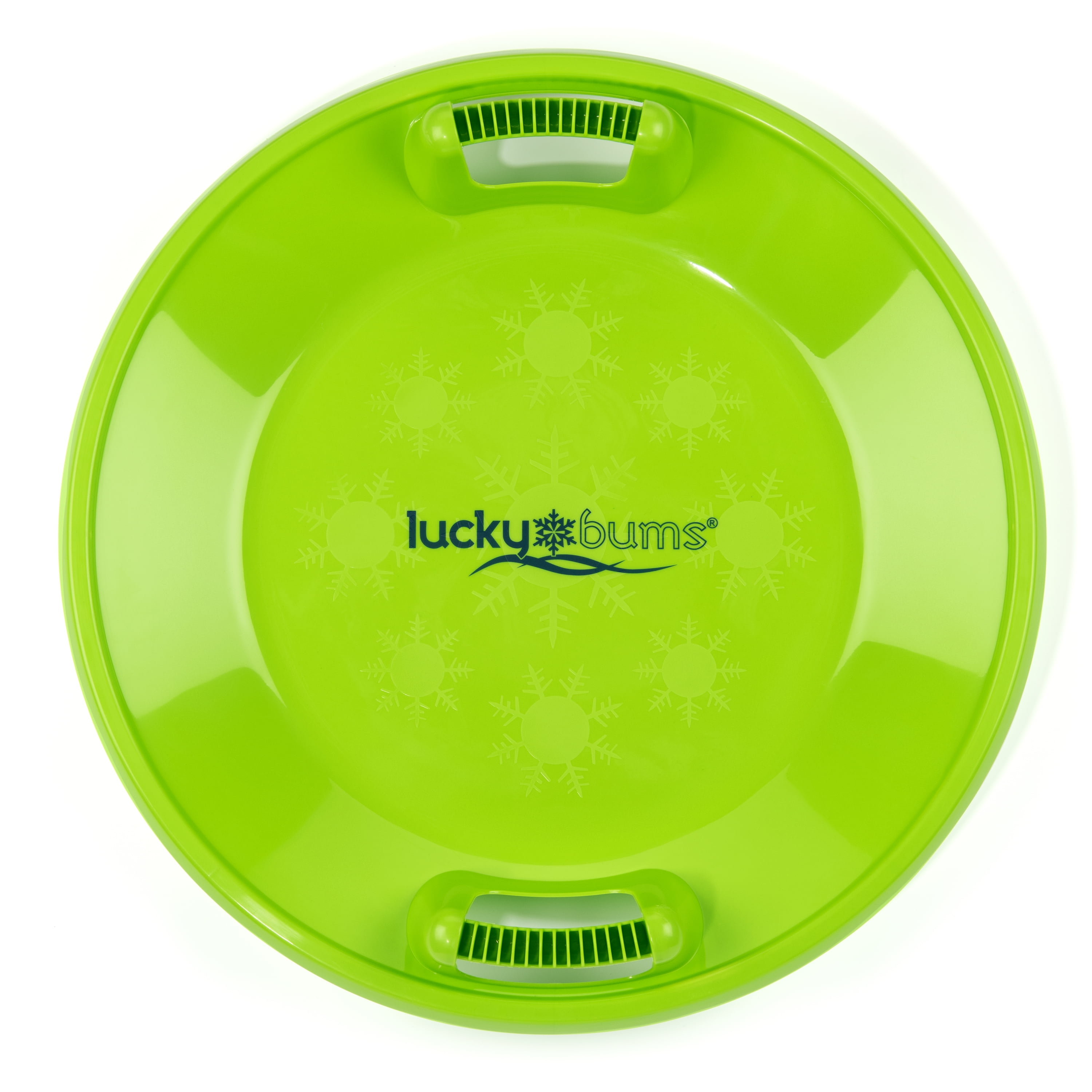Lucky Bums Circular Saucer Snow Sled for Winter Sledding, 25", Green