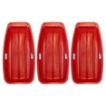 thumbnail image 1 of Lucky Bums Kids 35 Inch 1 Person Snow Toboggan Sled w/ Pull Rope, Red (3 Pack), 1 of 6