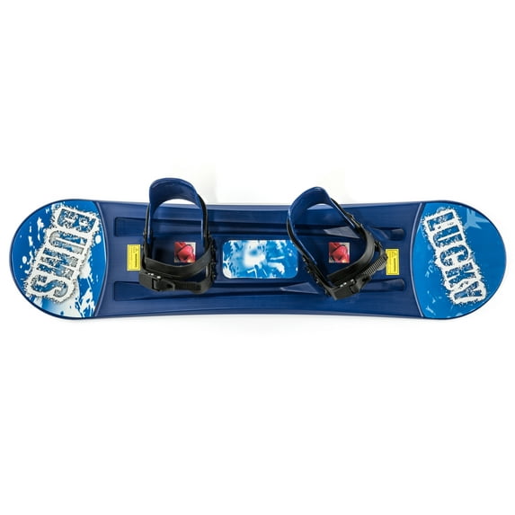 Lucky Bums Kids Boys Girls Youth Training Plastic Snowboard, 95cm, Blue