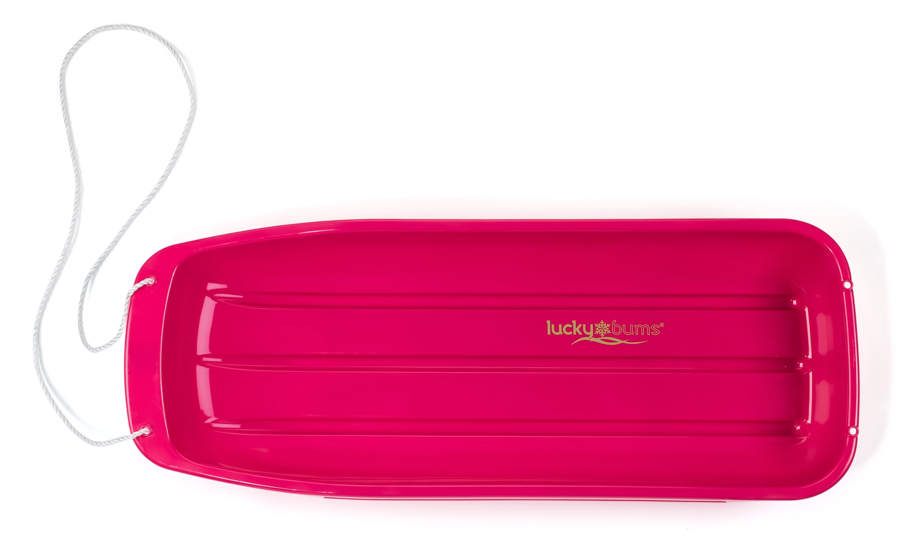 Lucky Bums Snow Kids Boys Girls Toboggan Sled, Pink, 48-Inch