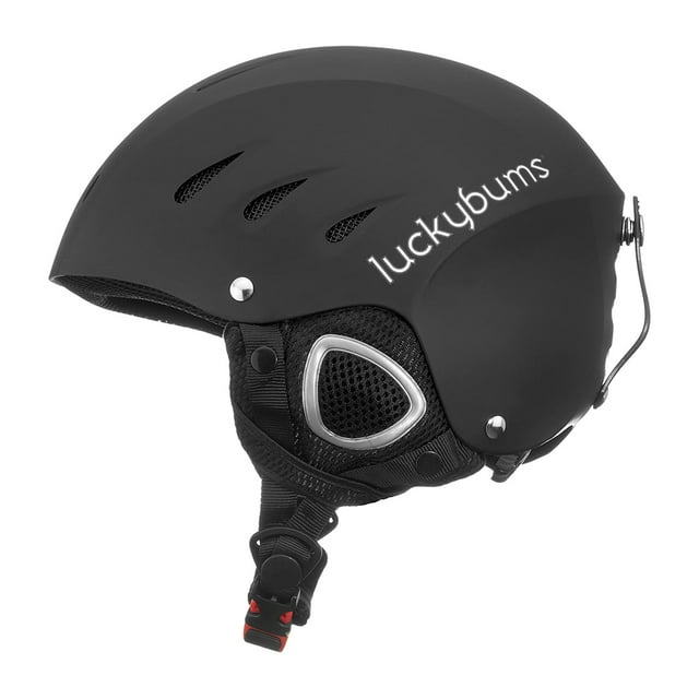 Lucky Bums Snow Sport Helmet, Matte Black, Medium