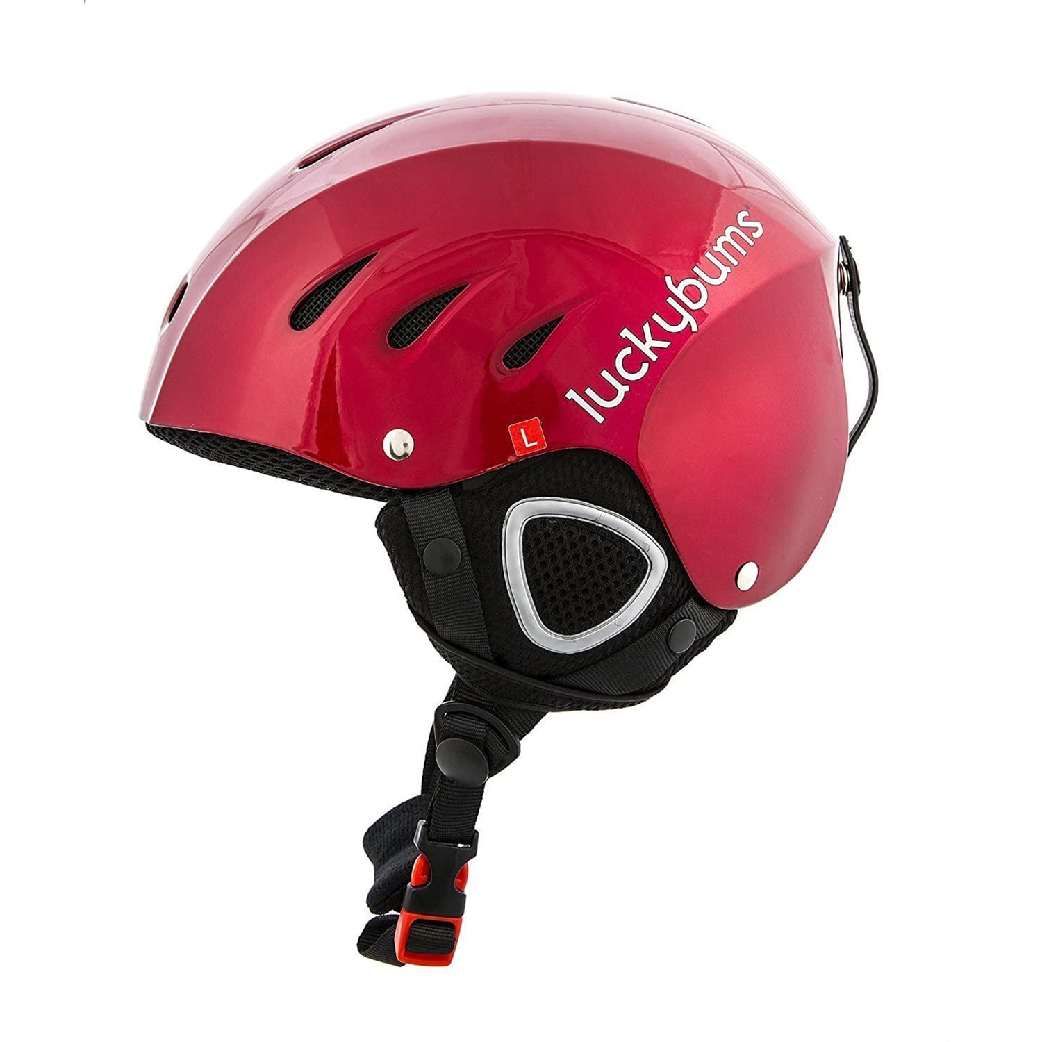 Lucky Bums Snow Sport Helmet, Red, Small