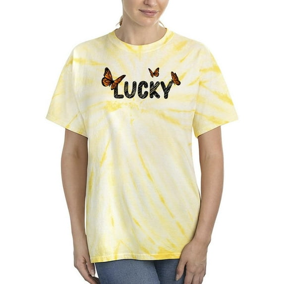 Lucky Butterflies Tie Dye Cyclone Women -Smartprints Designs, Female Medium