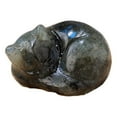 thumbnail image 1 of Lucky Cat Decor Faux Crystal Healing Ornamental Hand Carved Stone Figurine for Positive Energy Meditation, 1 of 7