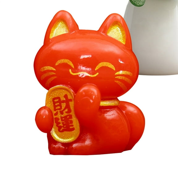 Lucky Cat Figure Maneki Neko Fortune Cat Figurine Collectible Fortune Decor Ornaments Lucky Cat Mini Figure Collection Maneki Neko Feng Shui Fortune Lucky Cat stunning