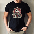thumbnail image 1 of Lucky Cat In Robe Peaceful Scene Japanese Inspired Artwork Unisex T-Shirt, for men & women, up to size 5XL, 1 of 2
