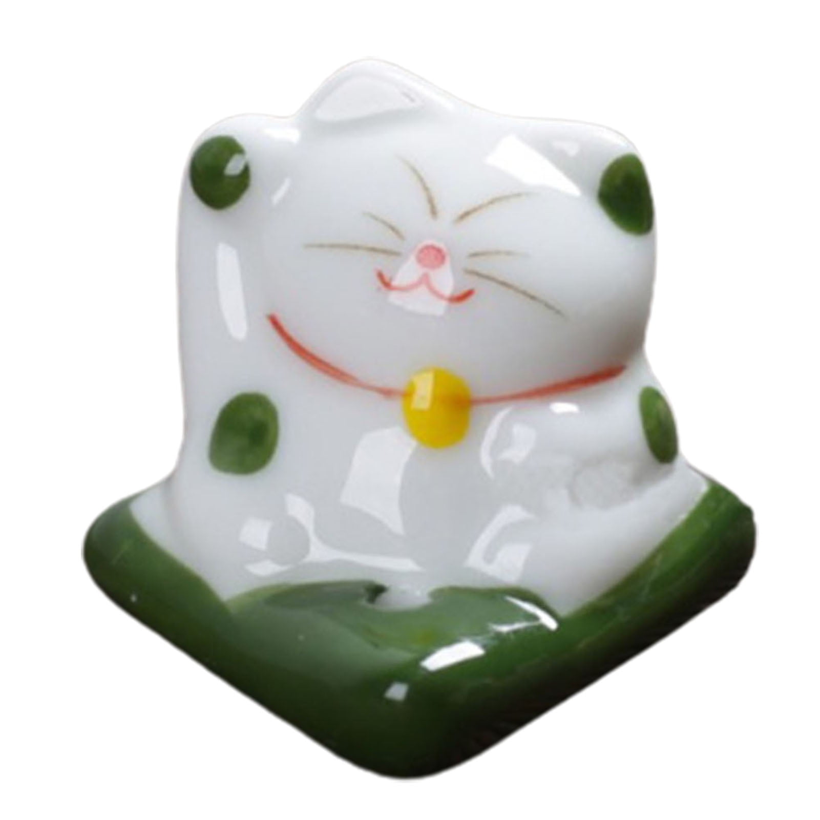Lucky Cat Incense Burner Stick Ceramic Censer Holder Incense Frame DIY