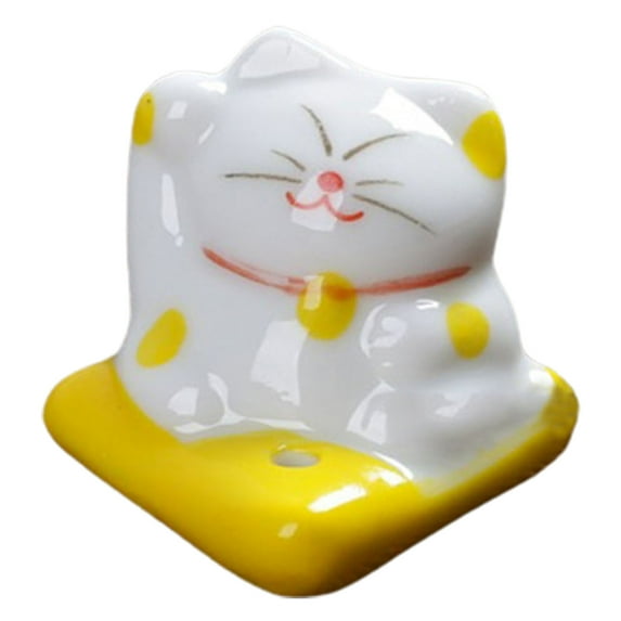 Lucky Cat Incense Burner Stick Ceramic Censer Holder Incense Frame DIY Home Fragrance Decoration Gift