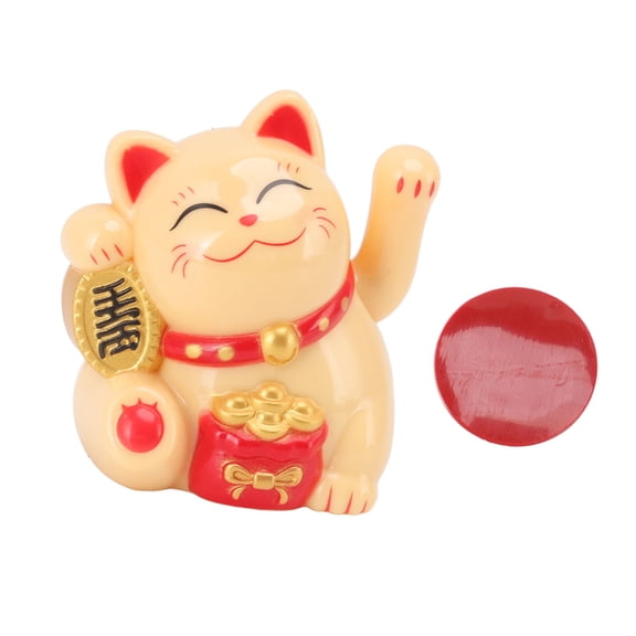 Lucky Cat Ornament Waving Arm, Chinese Cat Door Decoration, Cat Welcoming Good Luck Bringer Statue, Fortune Cat For Home Car Ornaments Shop Office (ilJbjYRq-14)