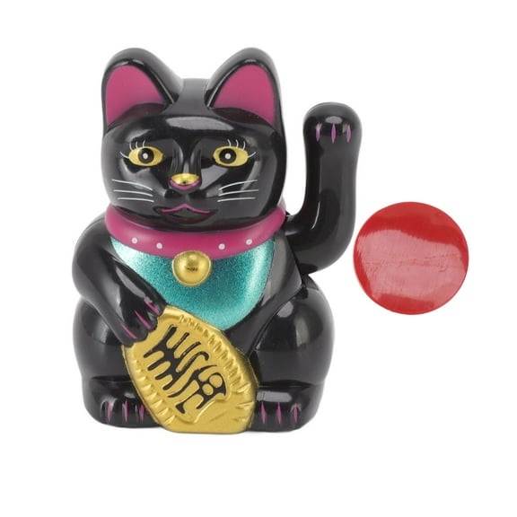 Lucky Cat Ornament Waving Arm, Chinese Cat Door Decoration, Cat Welcoming Good Luck Bringer Statue, Fortune Cat For Home Car Ornaments Shop Office (ilJbjYRq-13)
