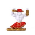 thumbnail image 1 of Lucky Cat Power Figurine - Gold Fortune Cat with Muscular Design | Resin Handmade Craft | Home & Office Decor, 1 of 6