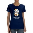 thumbnail image 1 of Lucky Cat Tokyo Japan T-Shirt Women -Smartprints Designs, Female 3X-Large, 1 of 4