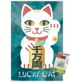 thumbnail image 1 of Lucky Cat Wall Poster with Push Pins, 14.725" x 22.375", 1 of 3