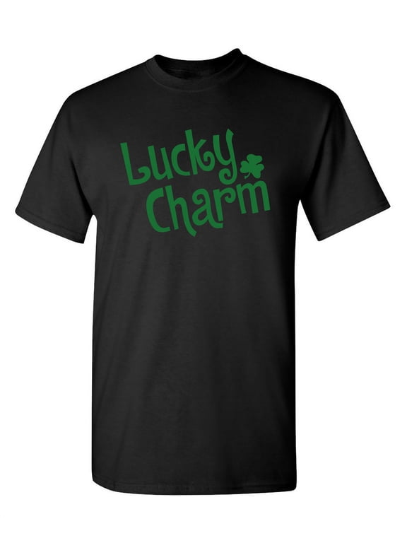 Lucky Charm Mens Tee St Saint Patricks Day Gift Sarcastic Humor Novelty Funny T Shirt