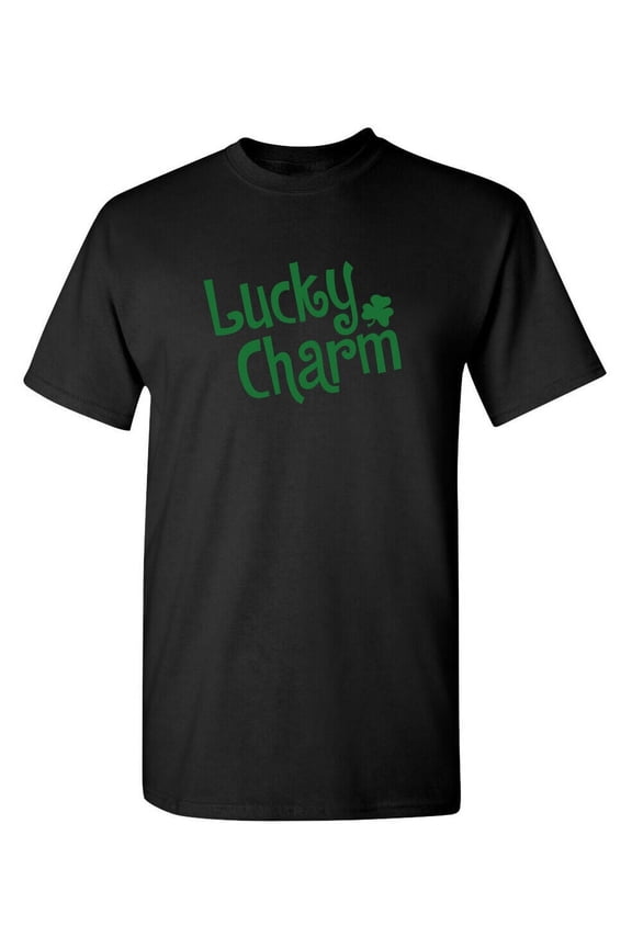 Lucky Charm Mens Tee St Saint Patricks Day Gift Sarcastic Humor Novelty Funny T Shirt