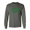 thumbnail image 1 of Lucky Charm Patricks Day Gift Sarcastic Humor Novelty Men's Long Sleeve Shirts, 1 of 3