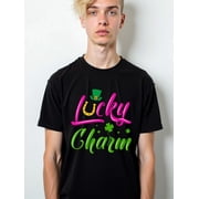 Lucky Charm St. Patricks Tee men t shirts black elegant summer Comfortable loose T-shirt Casual Unisex Shirt Crewneck tshirts