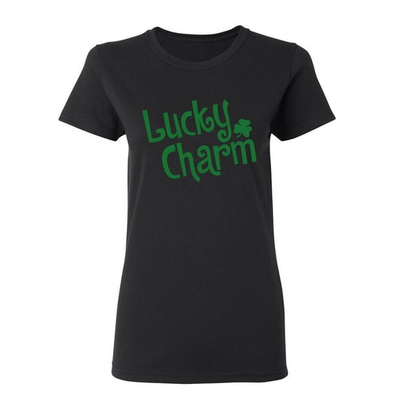 Lucky Charm St Saint Patricks Day Gift Sarcastic Humor Novelty Funny Women's Casual Tees