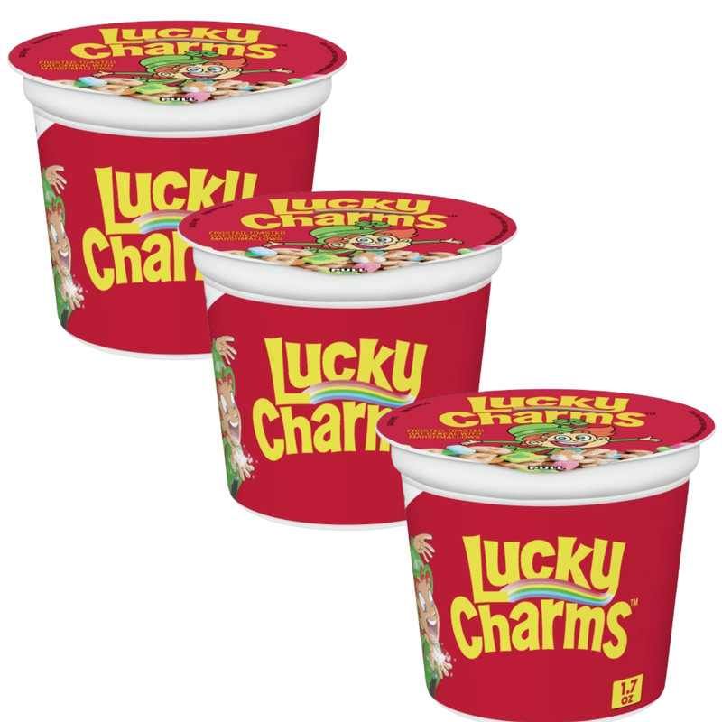 Lucky Charms, 3 PACK Gluten Free Cereal with Marshmallows