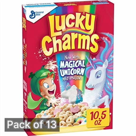 Lucky Charms Breakfast Cereal 10.5 oz Box (Pack of 13)