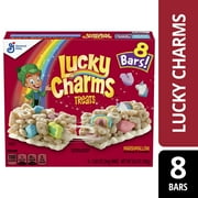 Lucky Charms Breakfast Cereal Treat Bars, Snack Bars, 8 Ct, 6.8 oz