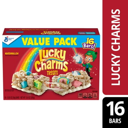 Lucky Charms Cereal Treat Bars, Snack Bars, Value Pack, 16 Ct, 13.6 oz