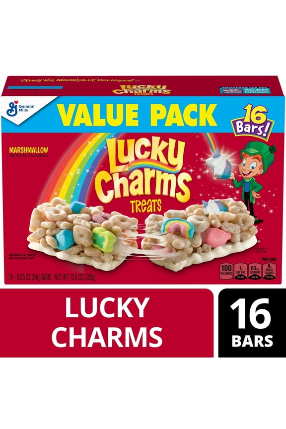 Cereal Treat Bars, Snack Bars, Value Pack, 16 Count, 13.6 oz