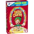 thumbnail image 1 of Lucky Charms Gluten Free Cereal with Marshmallows, Kids Cereal, Large Size, 14.9 oz, 1 of 15