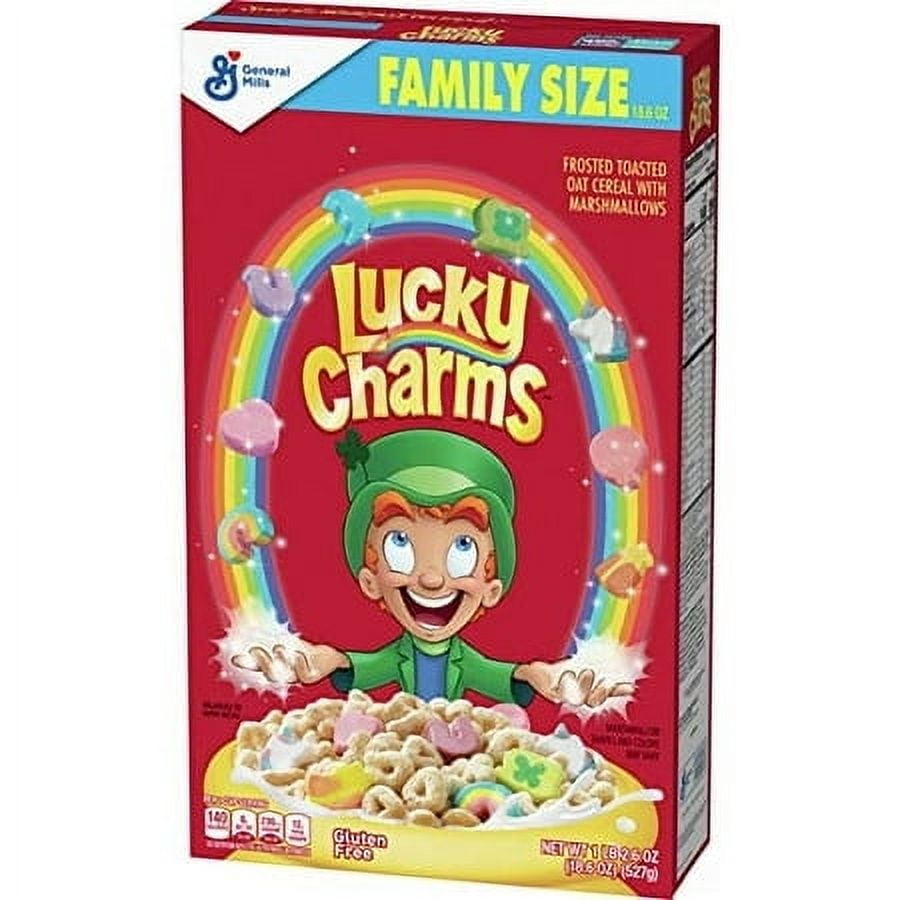 Lucky Charms Breakfast Cereal 18.6 oz (Pack of 12)